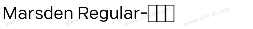 Marsden Regular字体转换